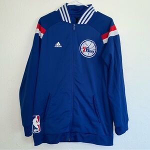 Adidas rare vintage 76ers nba blue zip up jacket M men’s